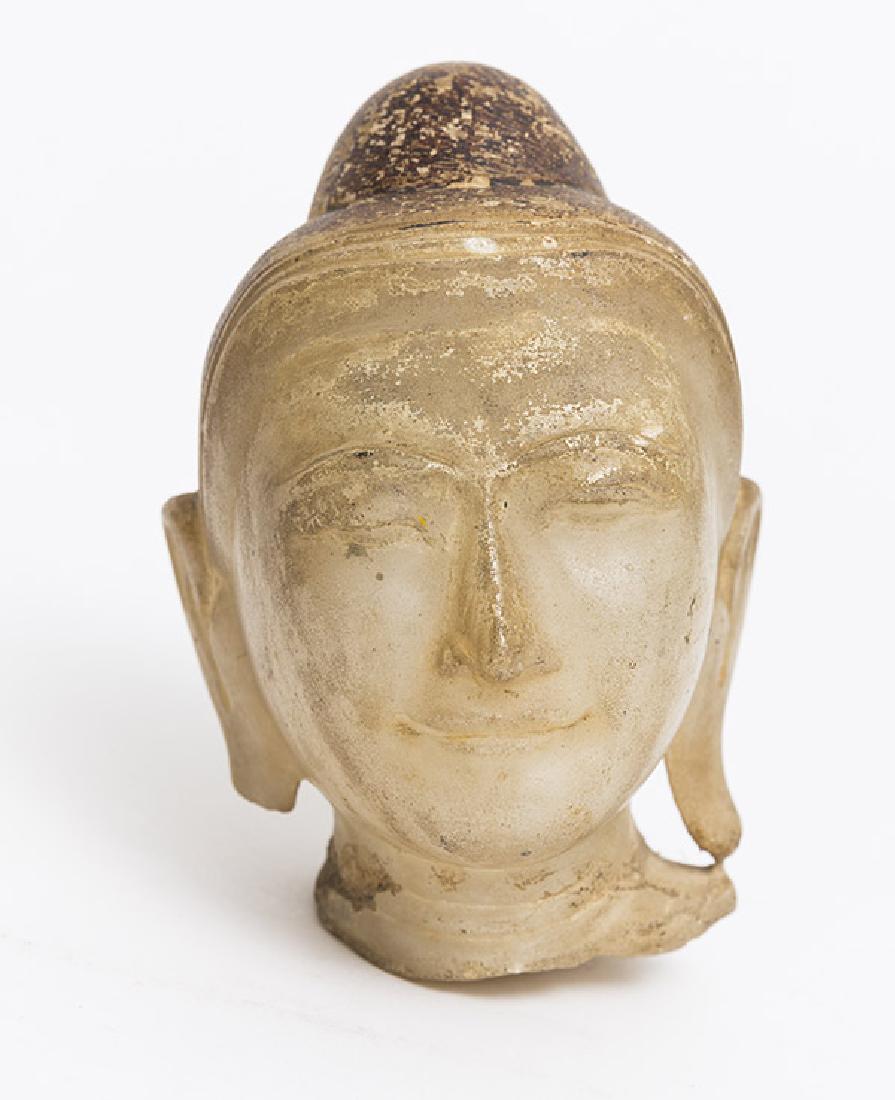 Early Chinese Marble Buddha Head (1 of 6)