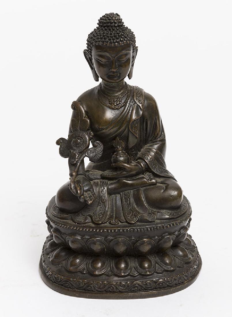 Beautiful Tibetan Bronze Buddha (1 of 6)