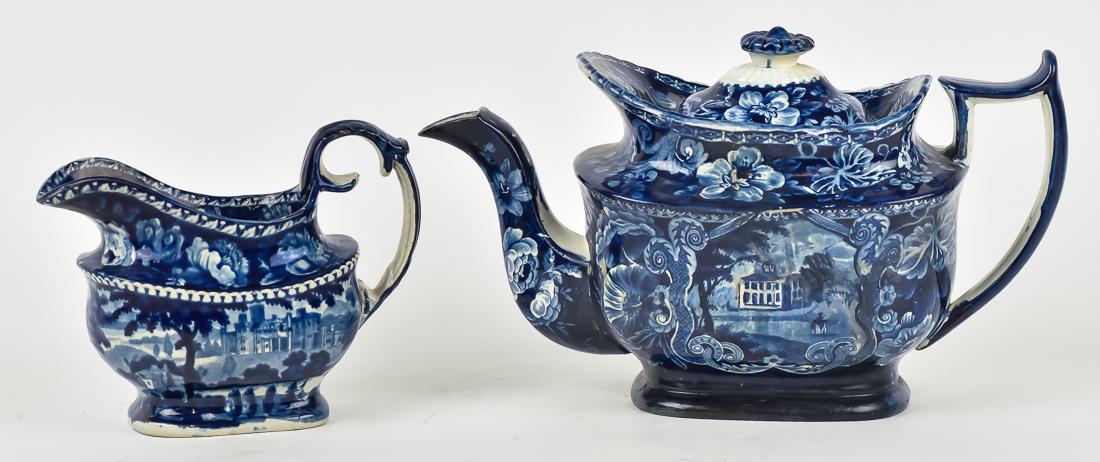 Dark Blue Historic Staffordshire Pottery (1 of 10)
