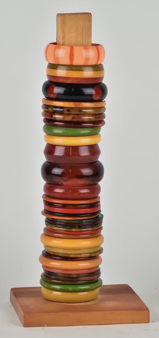 Bakelite & Catalin Bracelet Collection (1 of 6)