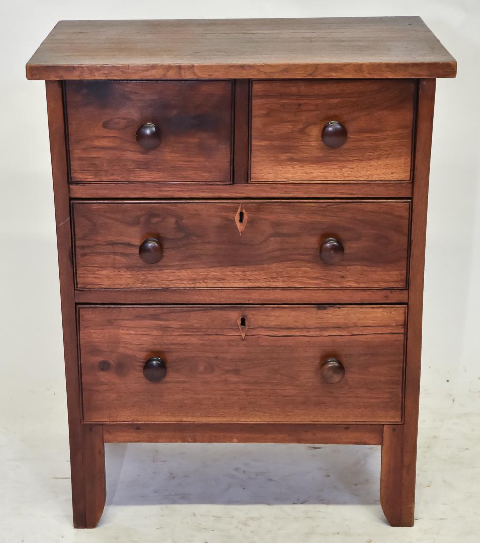 Southern Walnut Hepplewhite Miniature Chest (1 of 6)