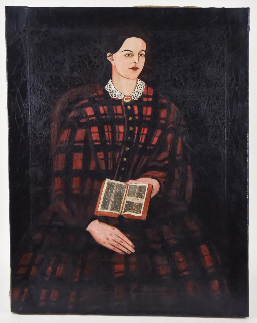 Signed Samuel B? dated 1864  Folk Art Portrait (1 of 16)