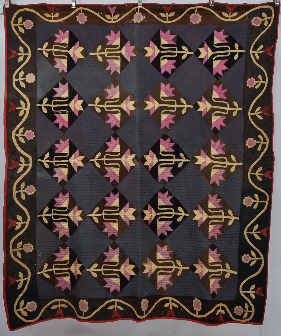 Early Appliqued & Pieced Quilt (1 of 6)