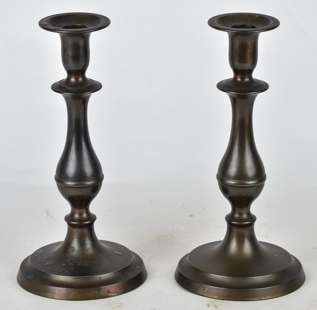 Pair Homan Pewter Candlesticks (1 of 5)