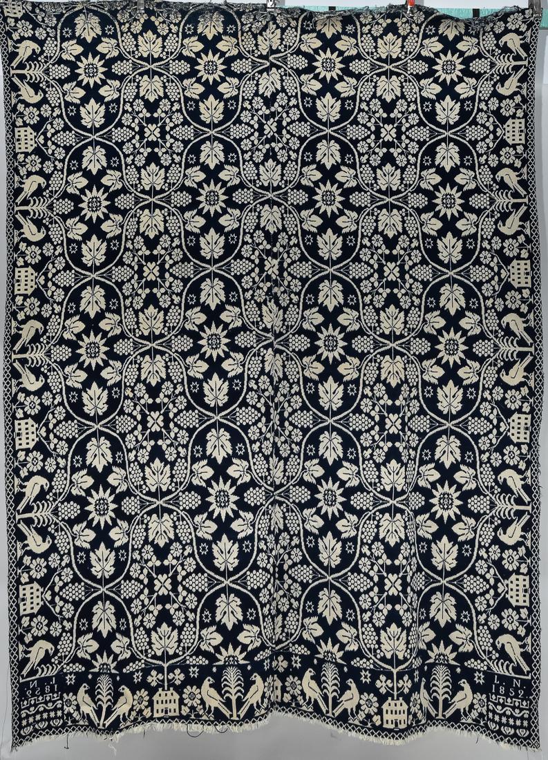 1852 Jacquard Coverlet (1 of 7)