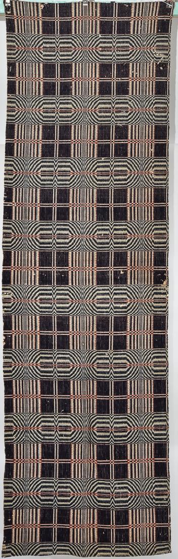 Striking Early Overshot Coverlet (1 of 4)