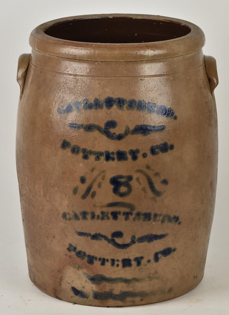 Catlettsburg Kentucky Pottery Co. Stoneware 8 G. Crock