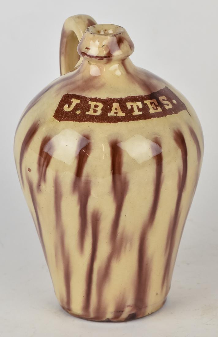 J. Bates Decorated Redware Jug (1 of 6)