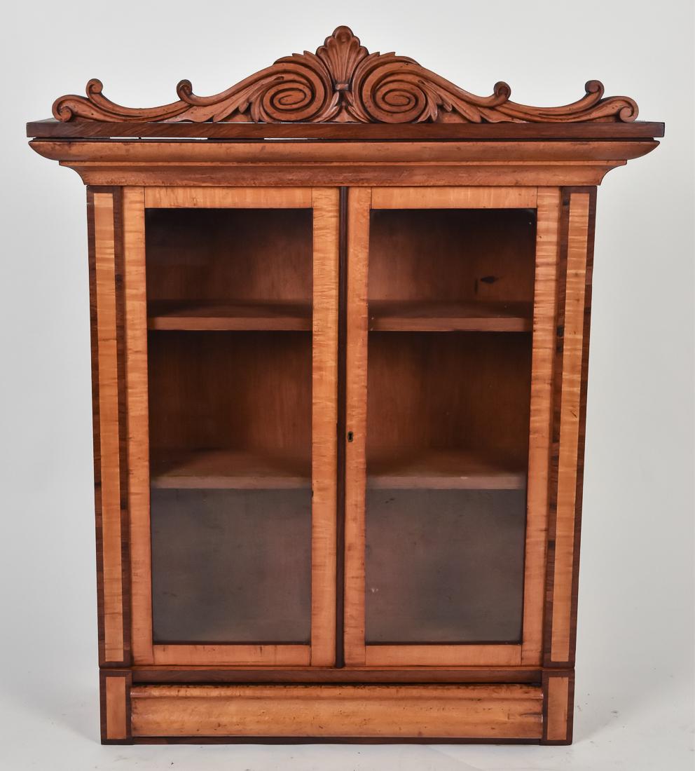 Tiger and Birdseye Maple Hanging Cupboard (1 of 10)