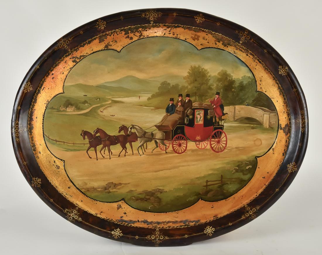 Clay Hand Painted Papier Mache Tray (1 of 12)