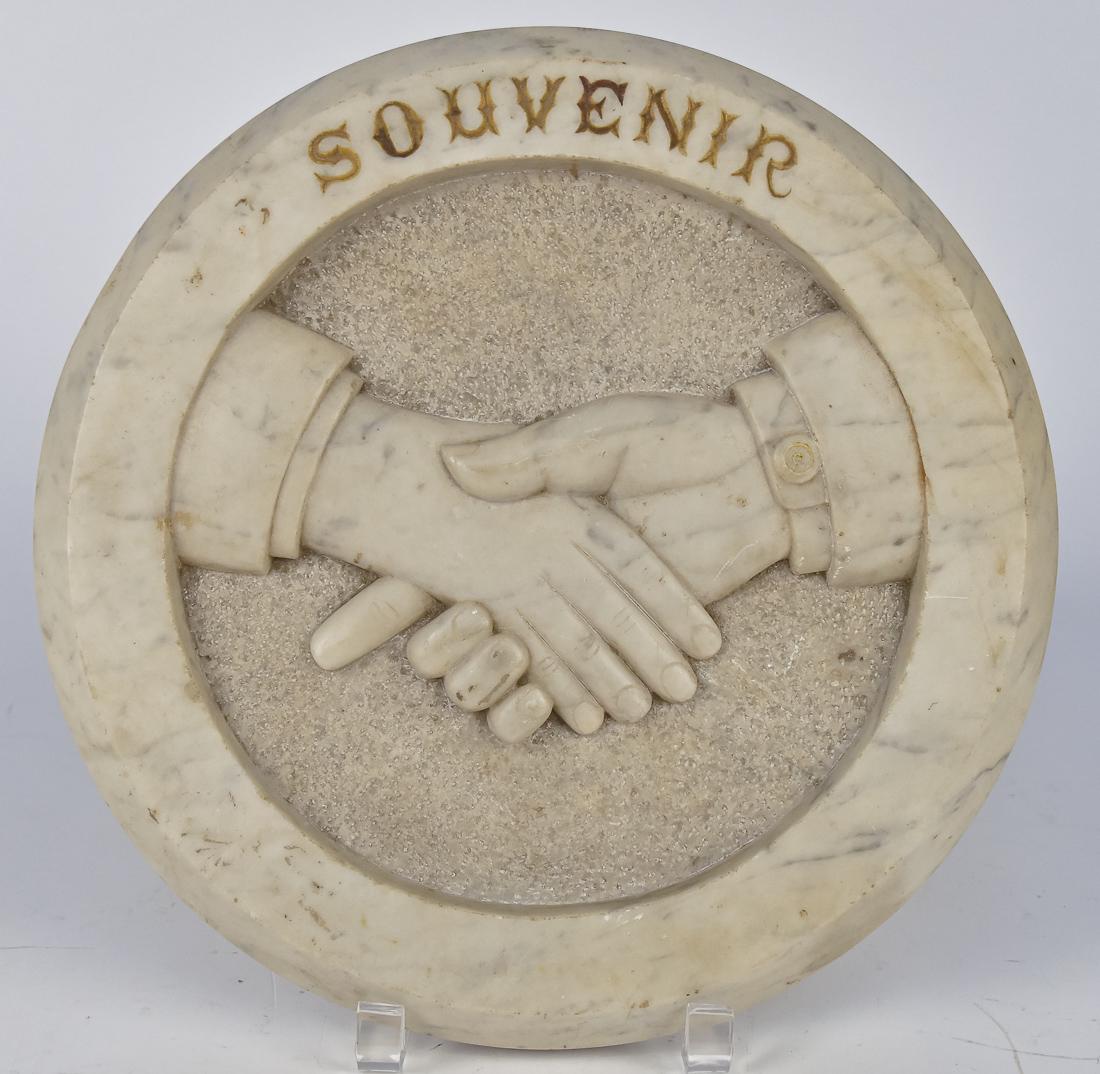 19th Century Claspped Hands Plaque (1 of 5)