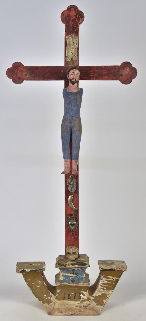 Santos Type Wooden Crucifix (1 of 8)
