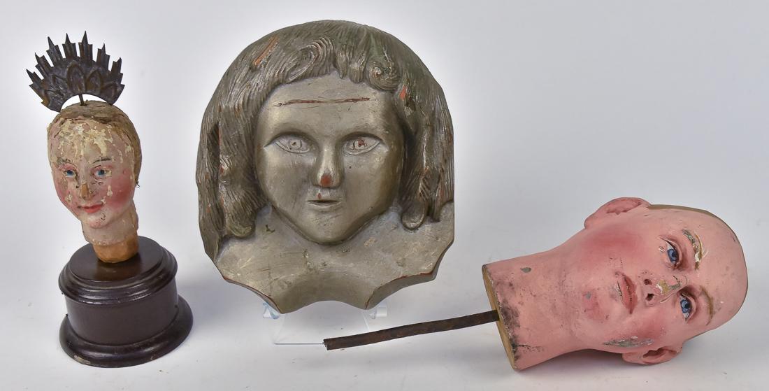 Three Folk Art Wood Sculptures (1 of 12)