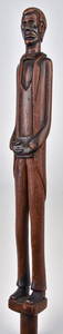 Outstanding Abe Lincoln Folk Art Cane