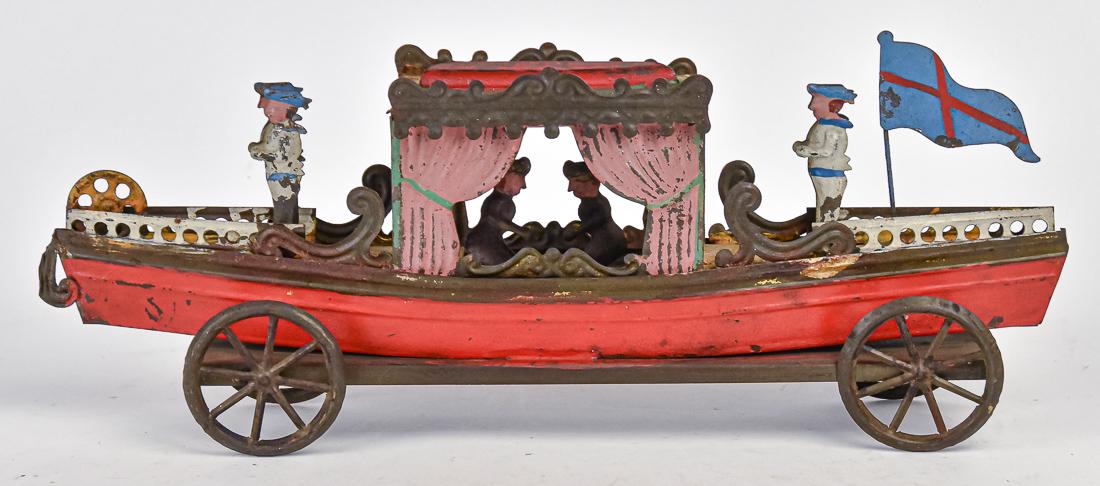German Tin Boat Pull Toy (1 of 9)