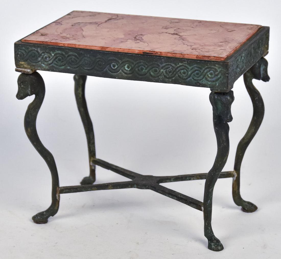 Miniature Bronze & Marble Table (1 of 6)