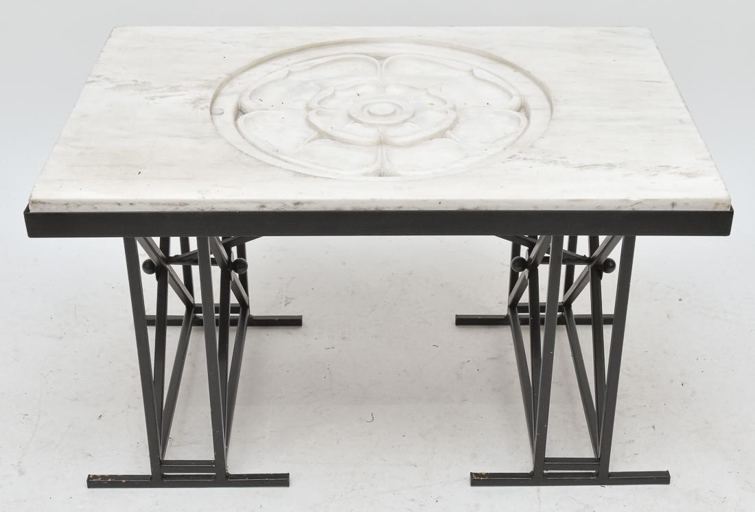 Carved Marble Coffee Table (1 of 4)