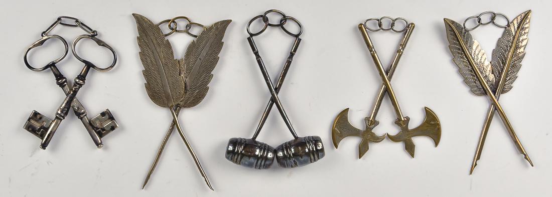 Five Silver Odd Fellows Pendants (1 of 4)