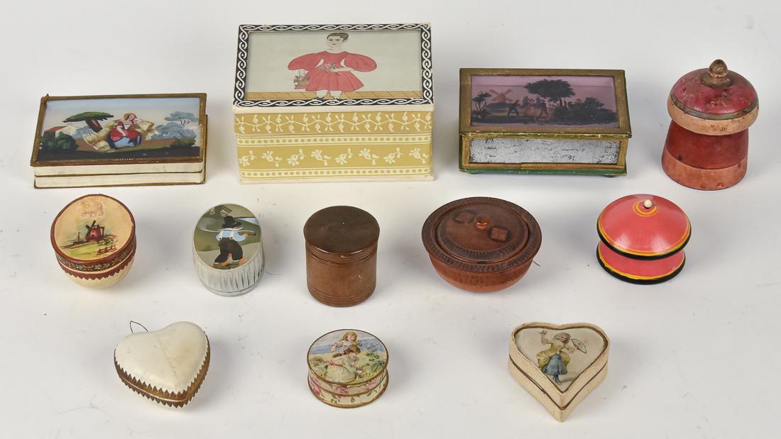 Lot of Early Card Stock & Wood Boxes (1 of 10)