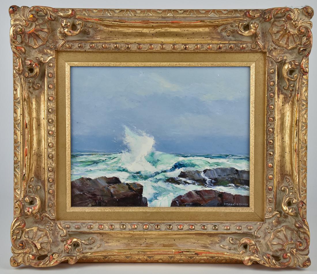 Francis Dixon (NY, CA) Oil Painting (1 of 4)