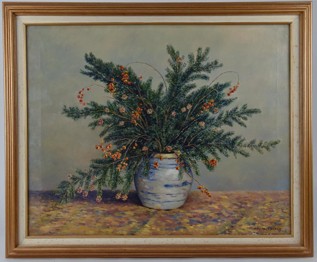 Francis Dixon (NY, CA) Still Life Oil Painting (1 of 6)