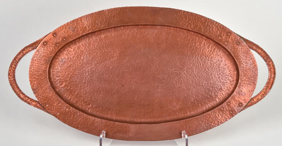 Arts & Crafts Copper Serving Tray (1 of 5)