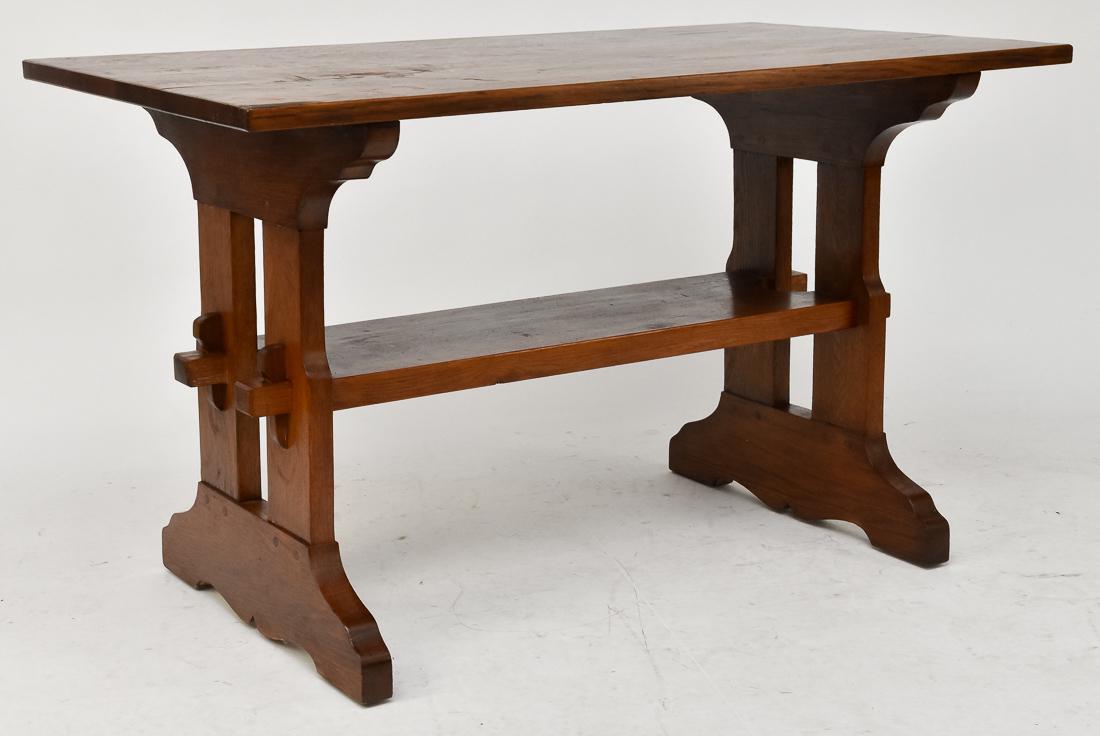 Gustav Stickley Trestle Table #637 (1 of 7)