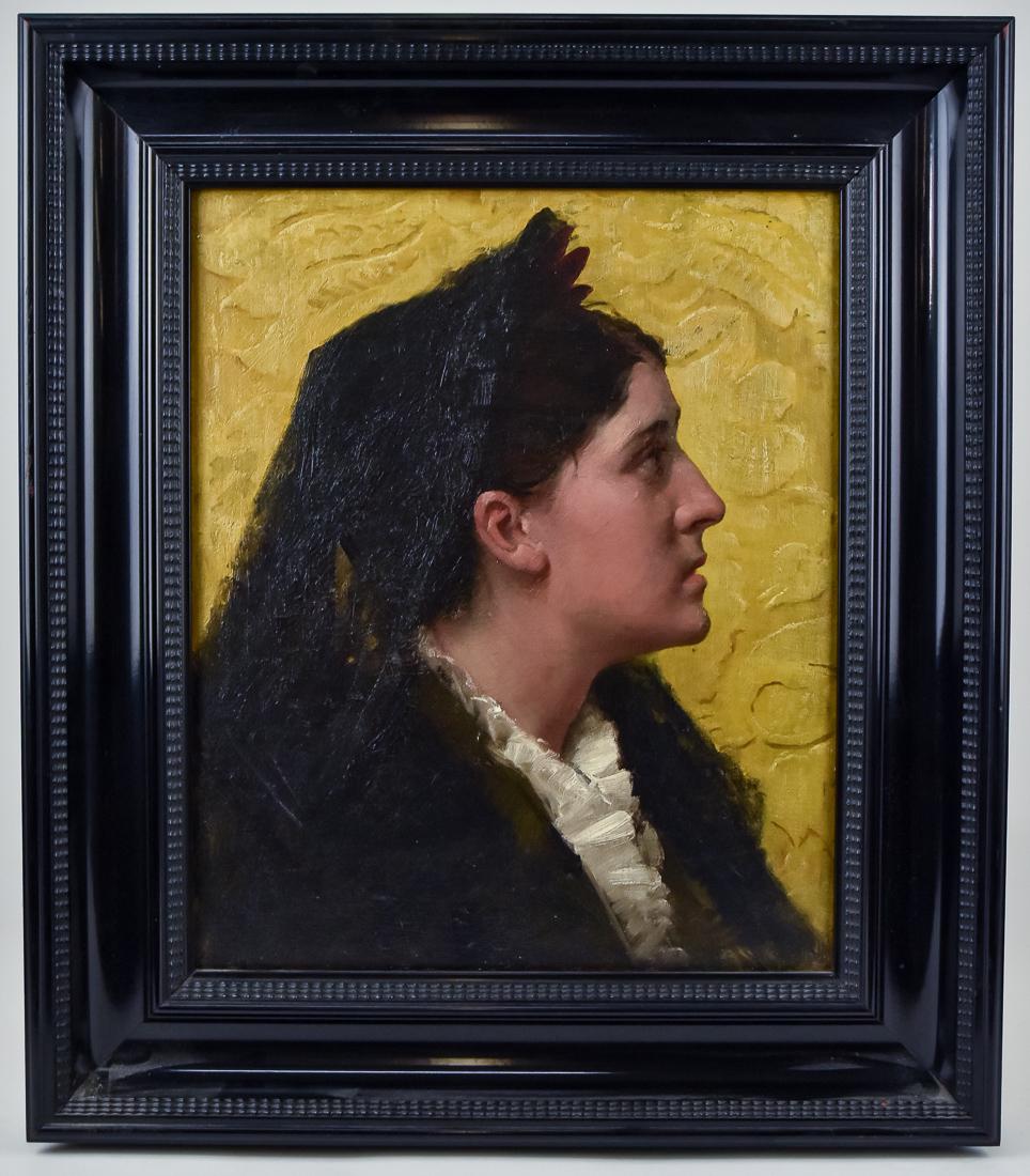 Henry Mosler Attribution (NY, OH, France) Oil Painting (1 of 5)