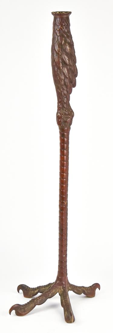 Large Bronze Ostrich Candlestick (1 of 10)