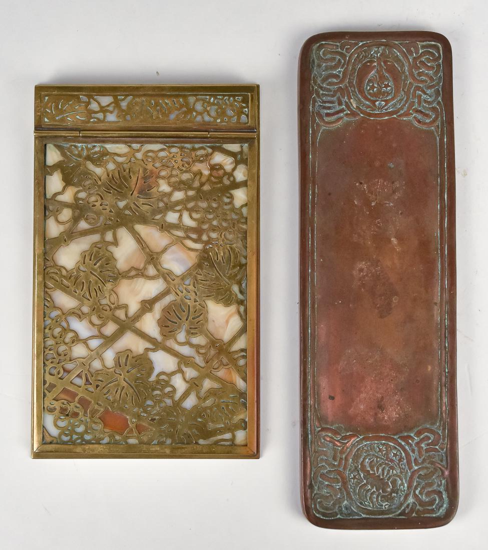 Two Tiffany Bronze Desk Pieces (1 of 11)