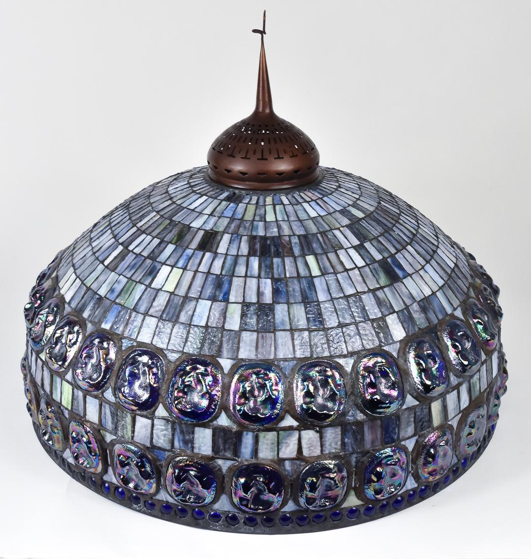 Contemporary Massive Turtleback Hanging Shade (1 of 15)