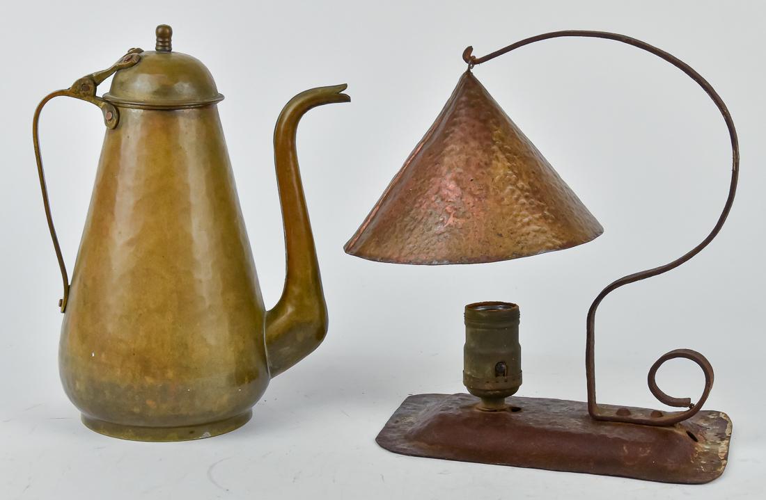 Two Pieces Arts & Crafts Metalware (1 of 11)