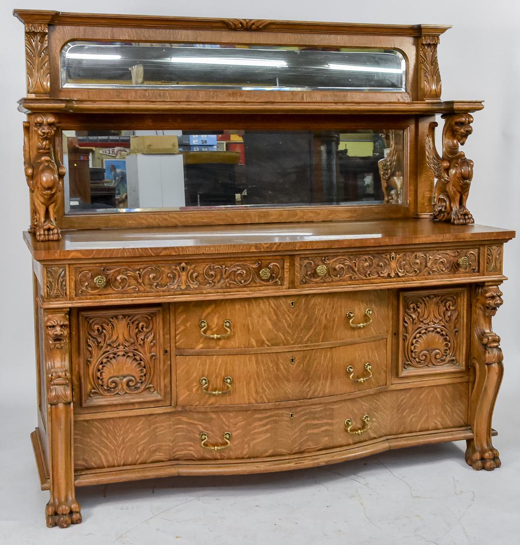 Horner Carved Oak Sideboard (1 of 12)