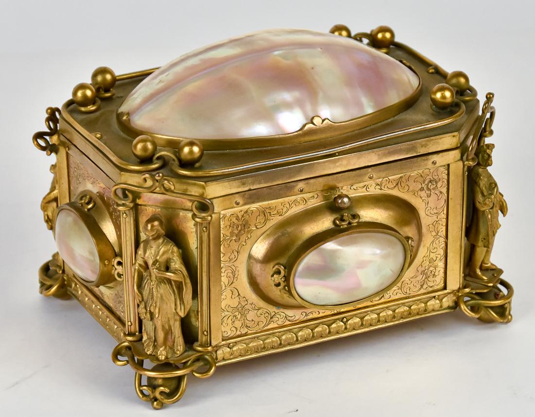 Italian Bronze & Shell Jewel Box (1 of 11)