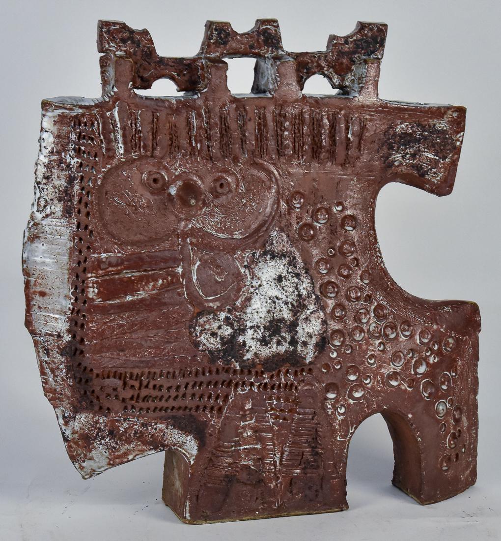 Large Mid Century Modern Ceramic Vessel by Jacques (1 of 7)