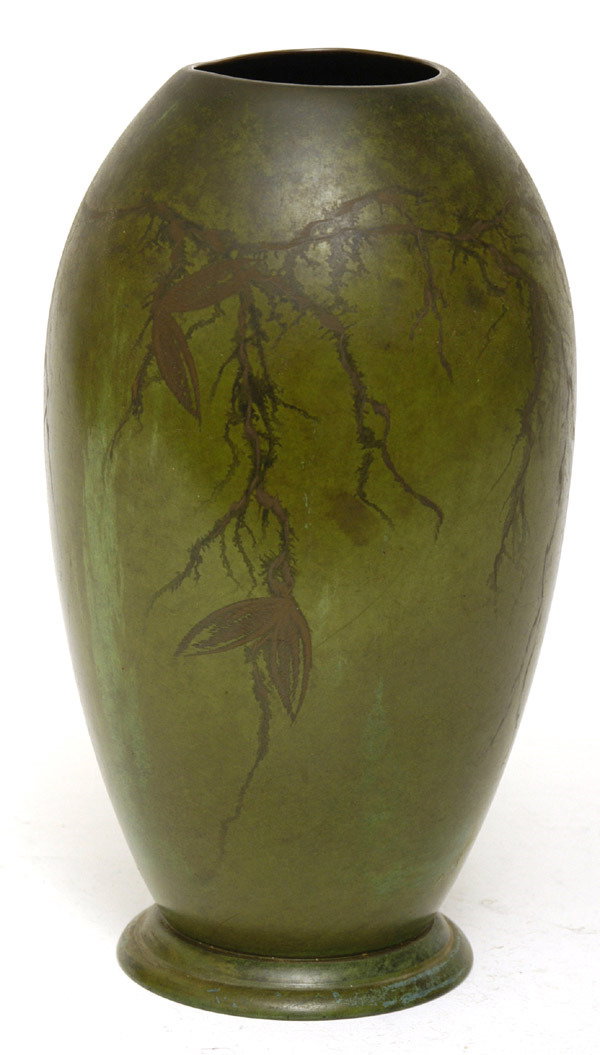 Arts & Crafts Bronze Metal Vase