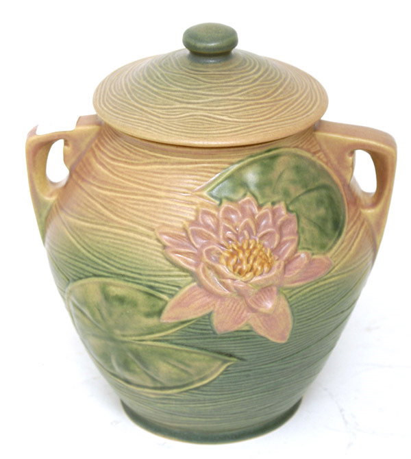 Roseville Water Lily Cookie Jar #1-8