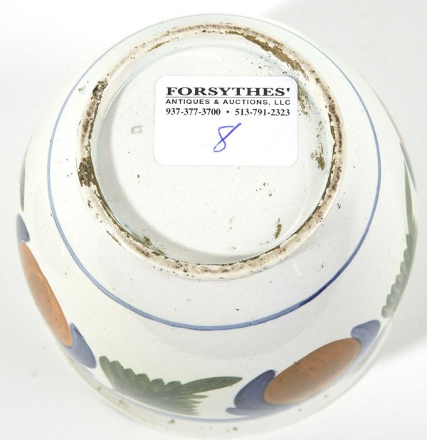 EARLY DECORATED SOFT PASTE SUGAR BOWL - 4
