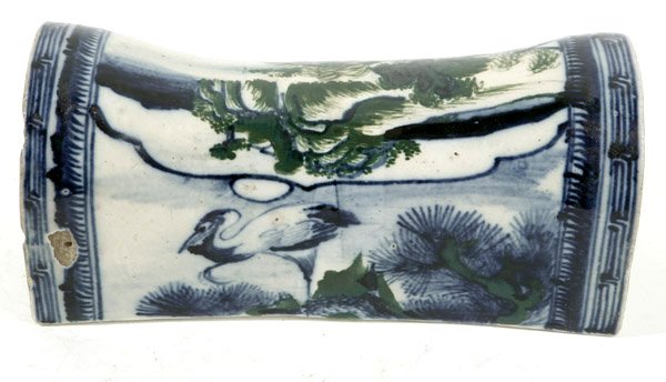 CHINESE EXPORT PORCELAIN OPIUM PILLOW - 3