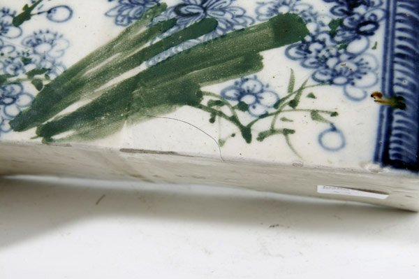 CHINESE EXPORT PORCELAIN OPIUM PILLOW - 7
