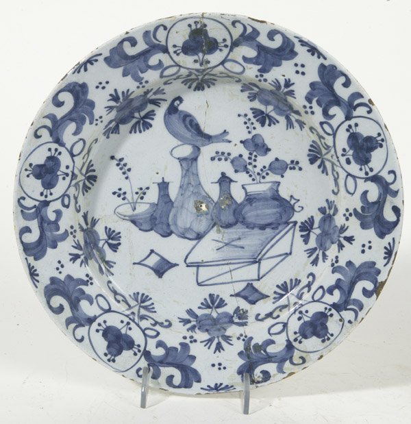 EARLY TIN GLAZED BOWL PLUS CHINESE EXPORT BOWL - 3