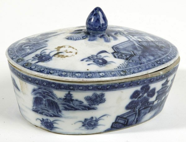 CHINESE EXPORT PORCELAIN CANTON COVERED DISH - 2