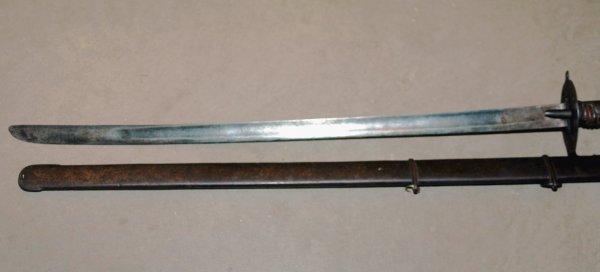 EARLY GERMAN SWORD & SCABBARD - 10