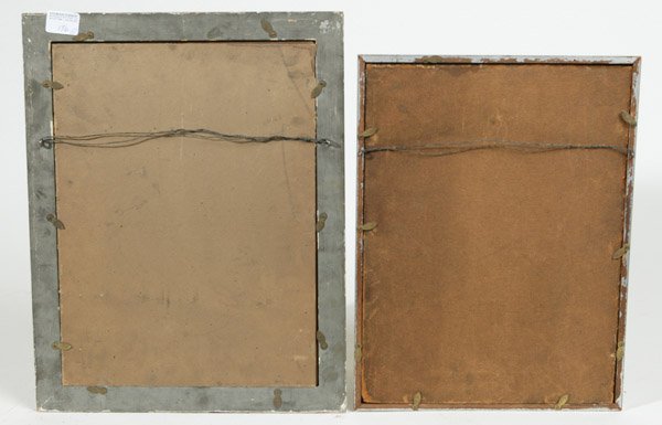 TWO EARLY 20TH CENTURY INDIAN OIL PAINTINGS - 4