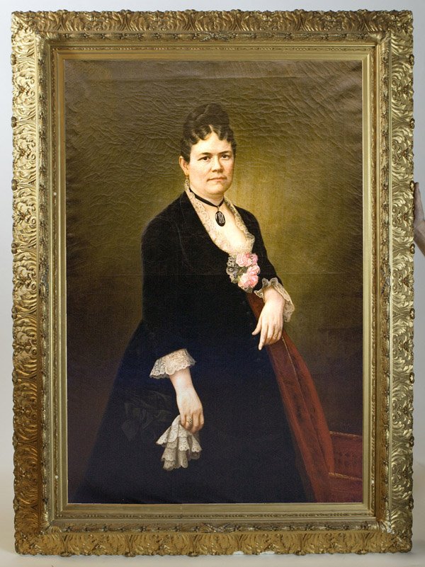 TWO PORTRAIT PAINTINGS OF MR. & MRS. POLLOCK - 2