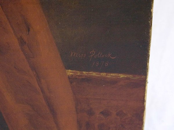 TWO PORTRAIT PAINTINGS OF MR. & MRS. POLLOCK - 4