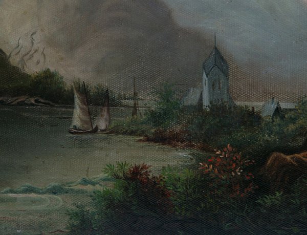 19TH CENTURY LANDSCAPE OIL PAINTING - 3