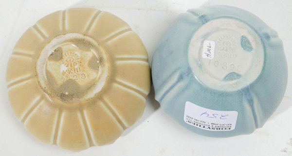 2 ROOKWOOD ARTS & CRAFTS MAT GLAZE BOWLS - 3