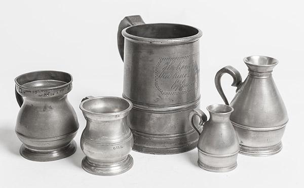 English Pewter Tankards & Measures (1 of 9)