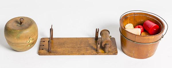 Three Early Treen Items Bucket Plus (1 of 8)